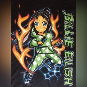 Billie Eilish t-shirt. When we all fall asleep, where do we go tour.